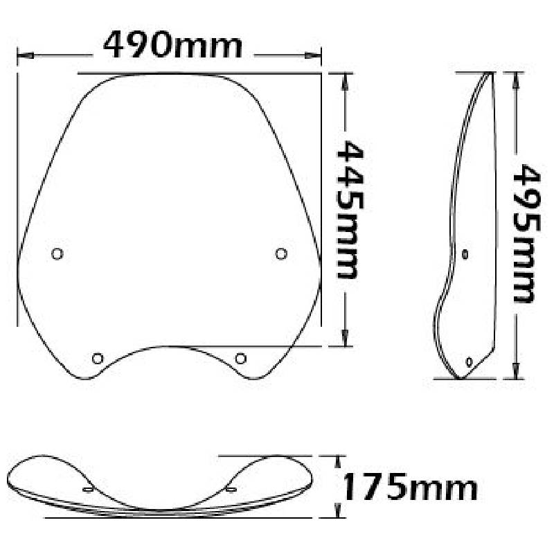 Parabrisas transparente BMW r 1150 r 1999-06